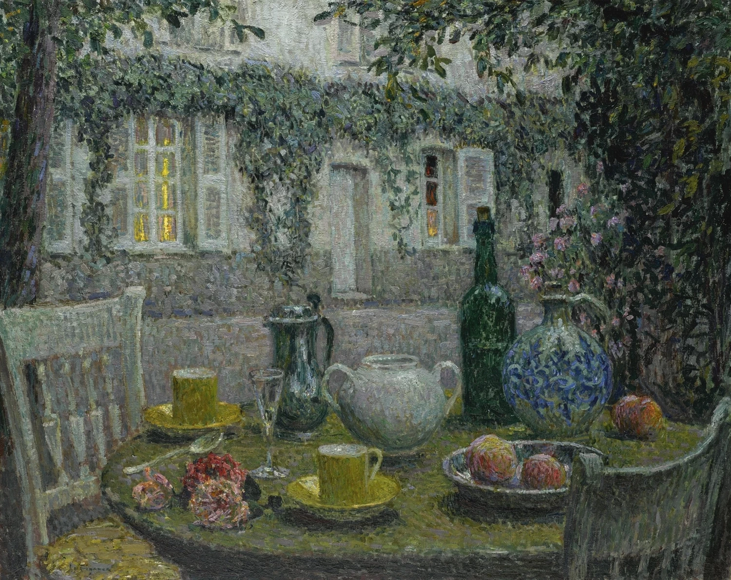 Henri Le Sidaner - 115, Il tavolo in giardino
